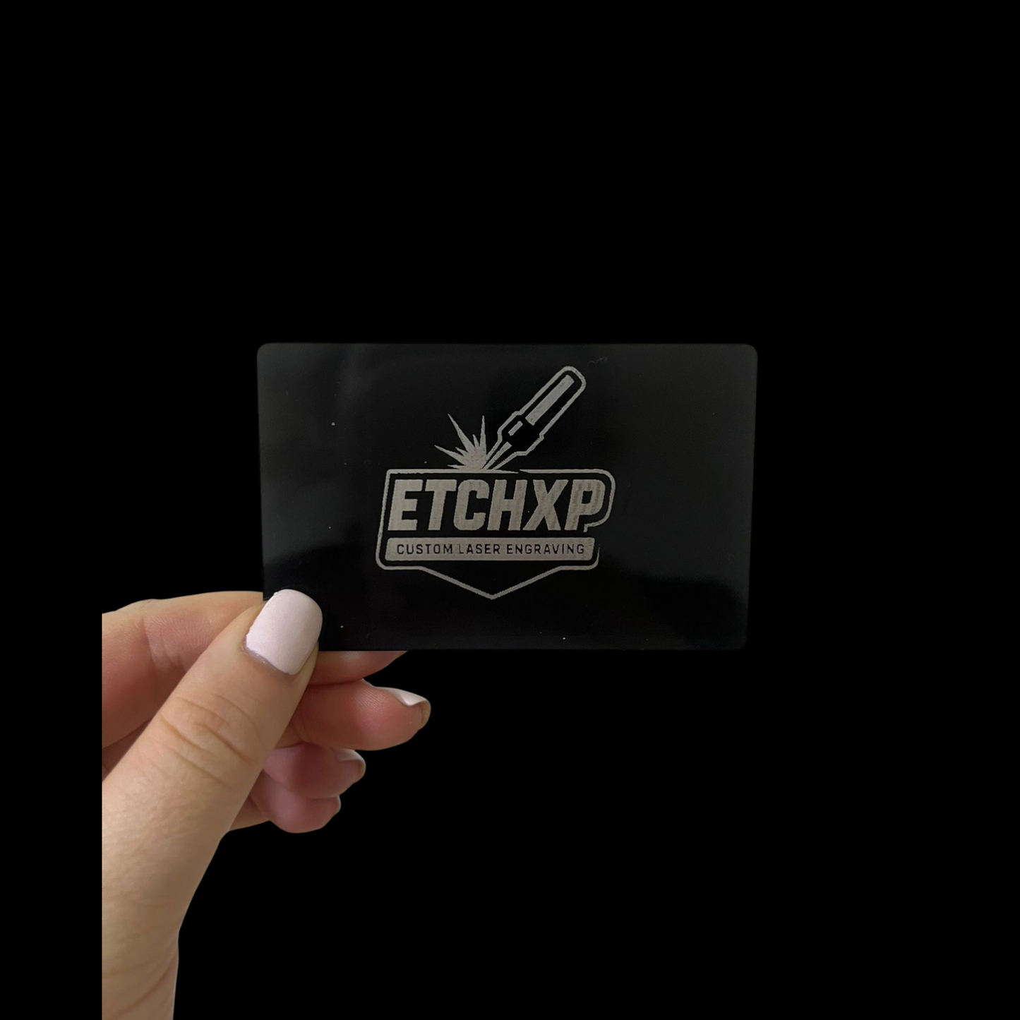 Custom Metal Business Cards Black (100 pieces)